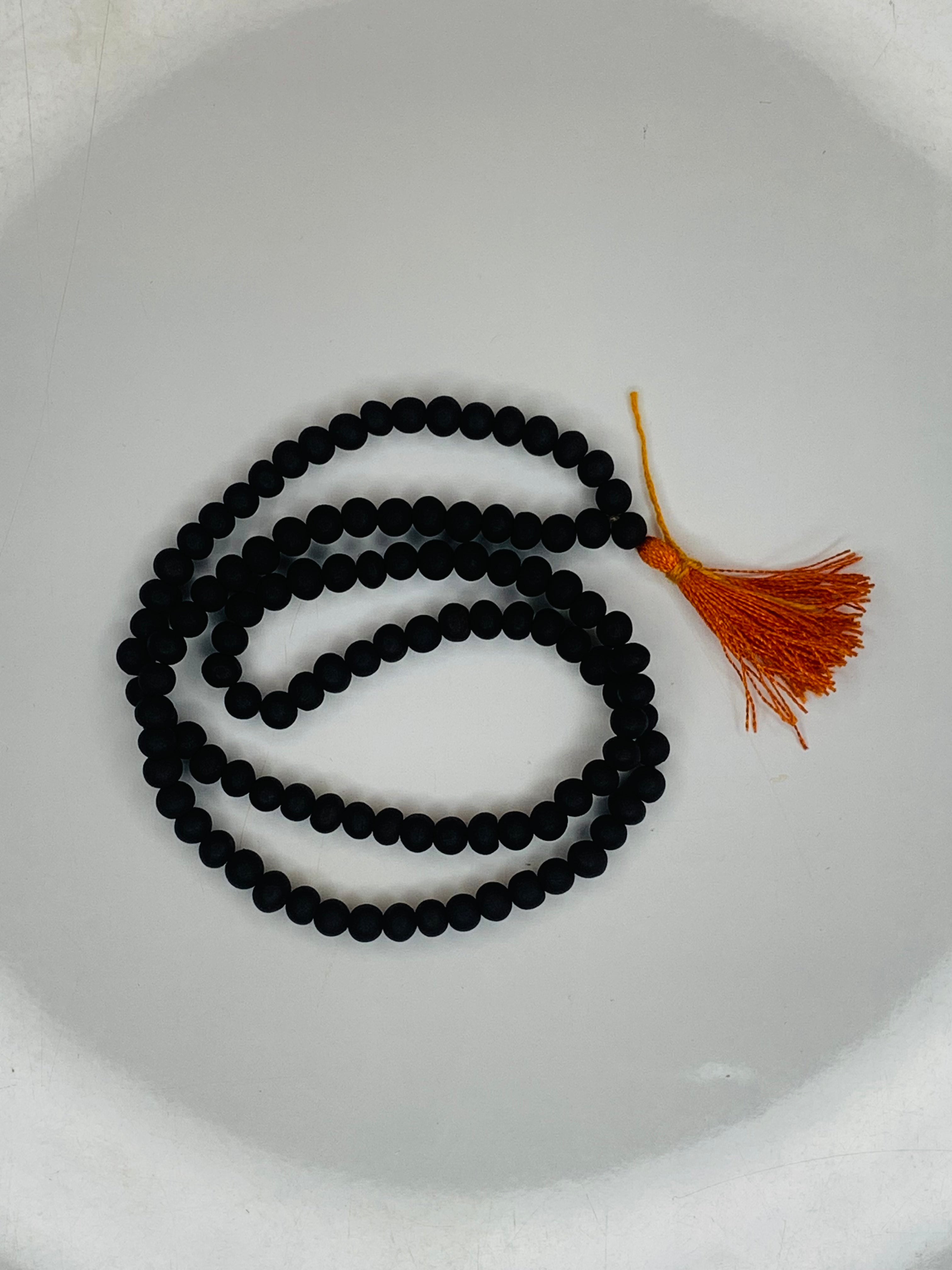 Karungali Mala (Black Ebony Wood Beads Mala) 6mm size